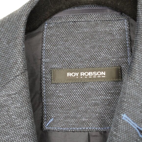 Roy Robson Mens‎ Viscose Sport Coat Jacket Slim Fit Stretch Size 38 - Picture 4 of 14